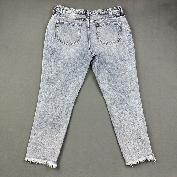 KanCan Jeans Women 30 High Rise Relaxed Tapered Acid Wash Destroyed Casual Denim - Picture 6 of 16